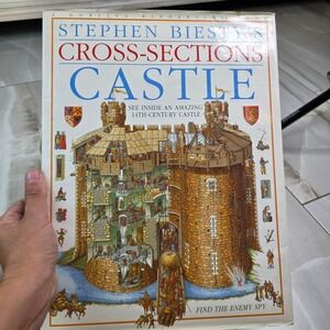 Stephen Biesty's Cross-Sections Castle Hardcover DK Book 1994 Medieval History